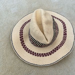 Zara striped beach straw hat. Good condition never worn, almost brand new.